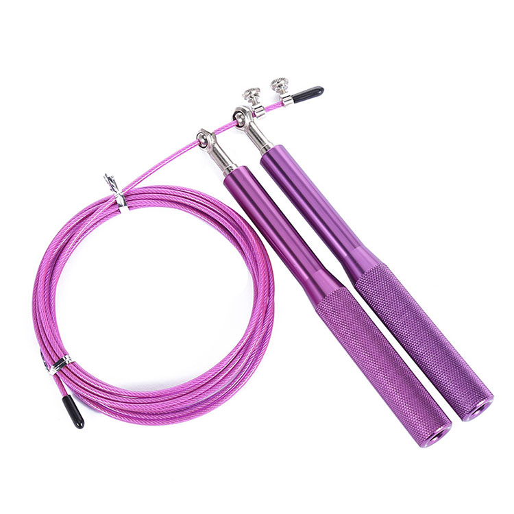 紫色铝合金跳绳
